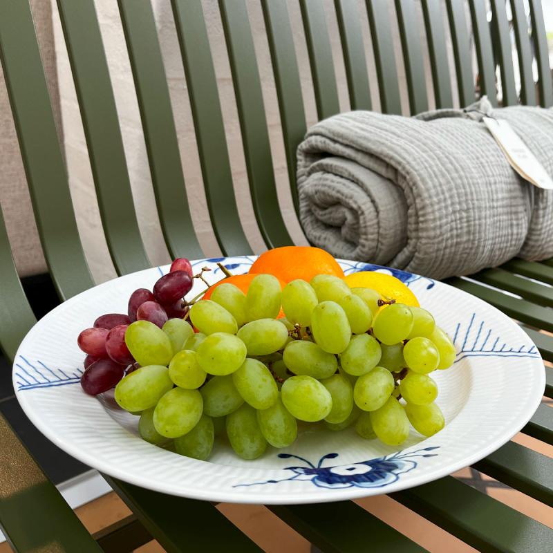 Royal Copenhagen Blå Mega Riflet fad rundt 33 cm - 1