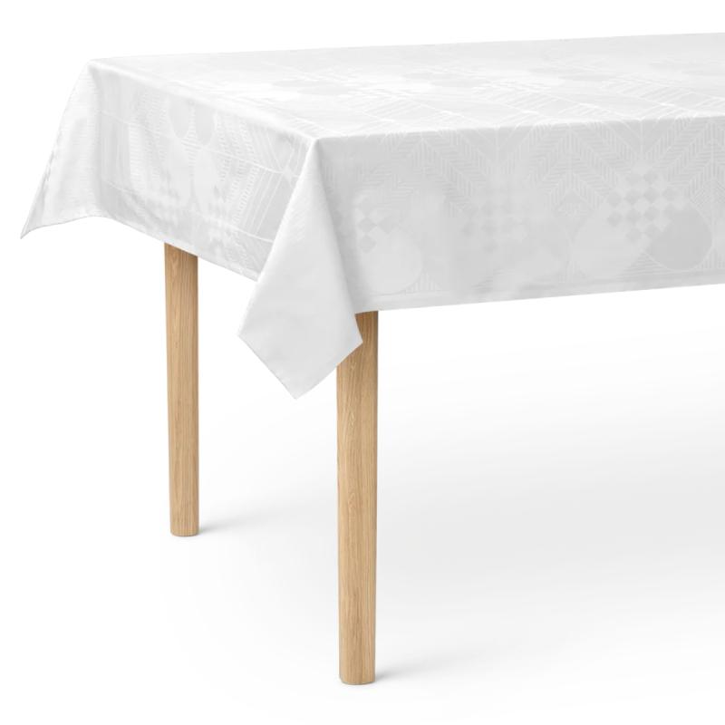 Juledug i hvid - 140x240 cm - 2