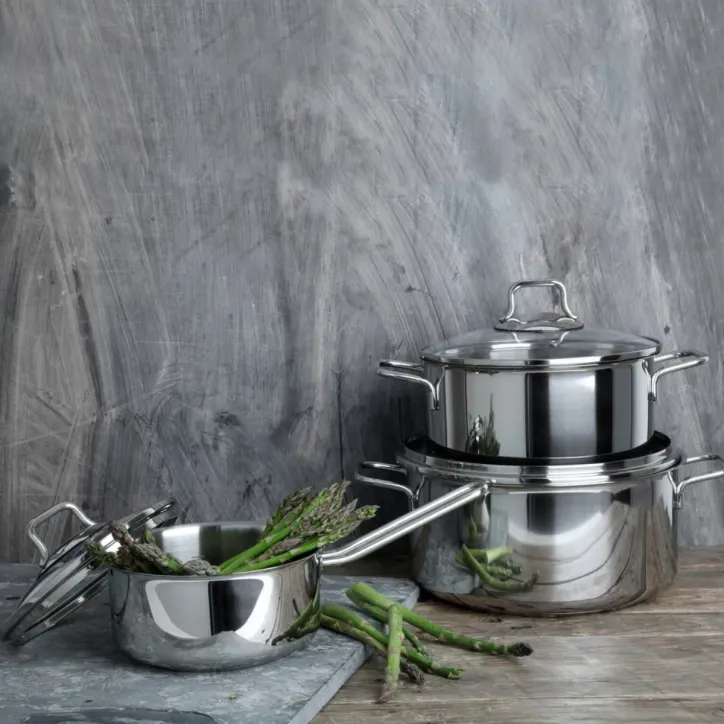 Fiskars 3 dele grydesæt inkl. låg