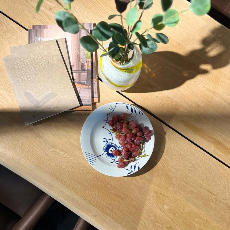 Royal Copenhagen Blå Mega Riflet fad/dyb tallerken - 27 cm