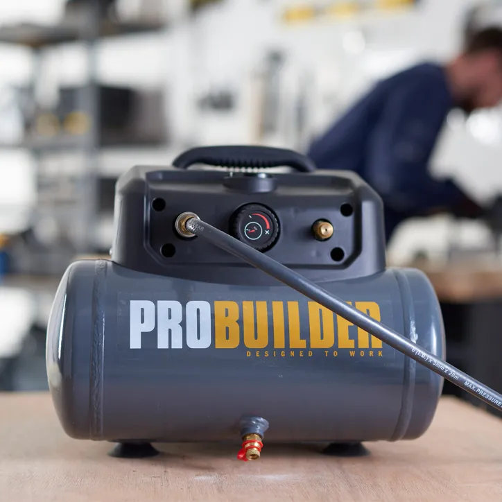 ProBuilder - Oliefri Kompressor 6L, 1200 watt