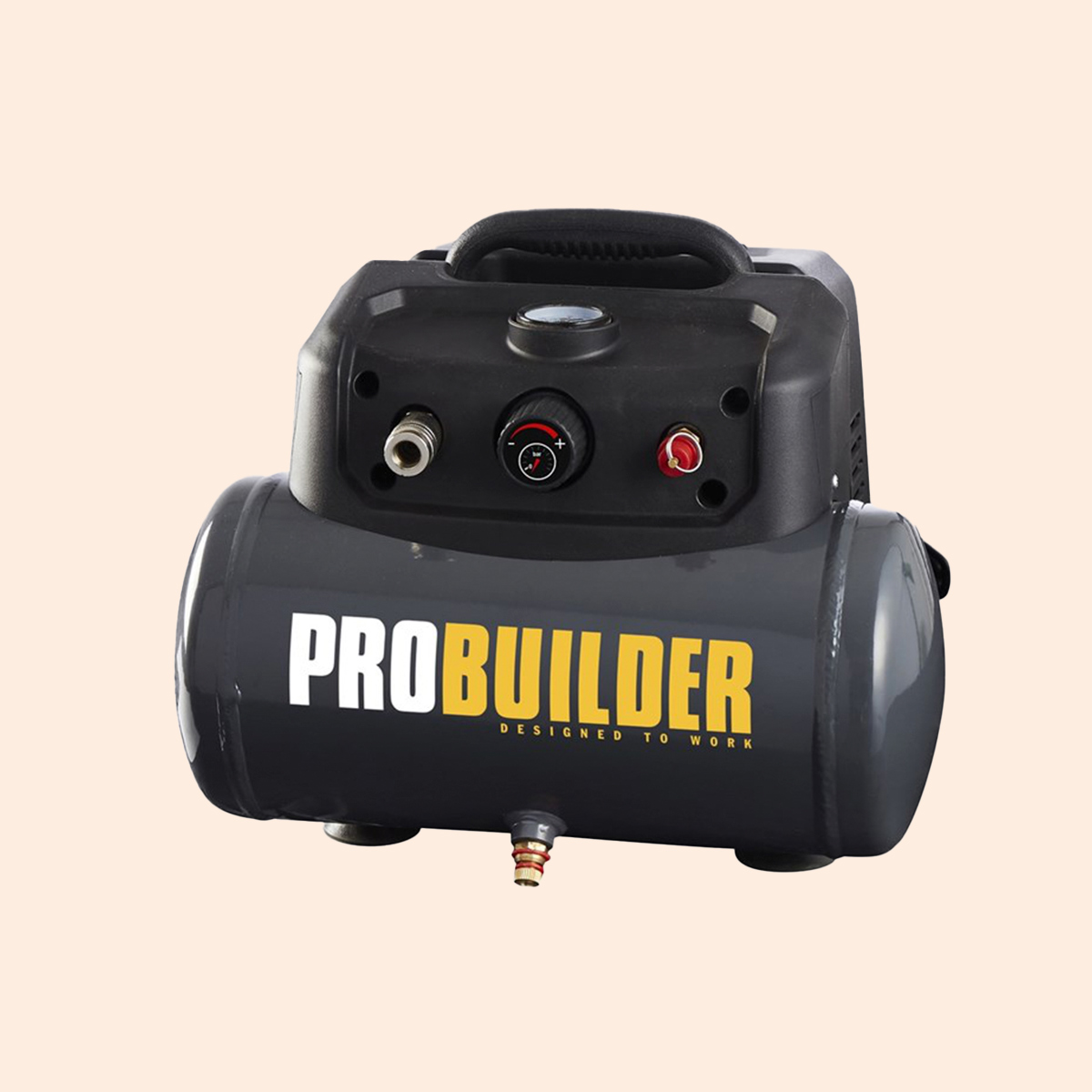 ProBuilder - Oliefri Kompressor 6L, 1200 watt
