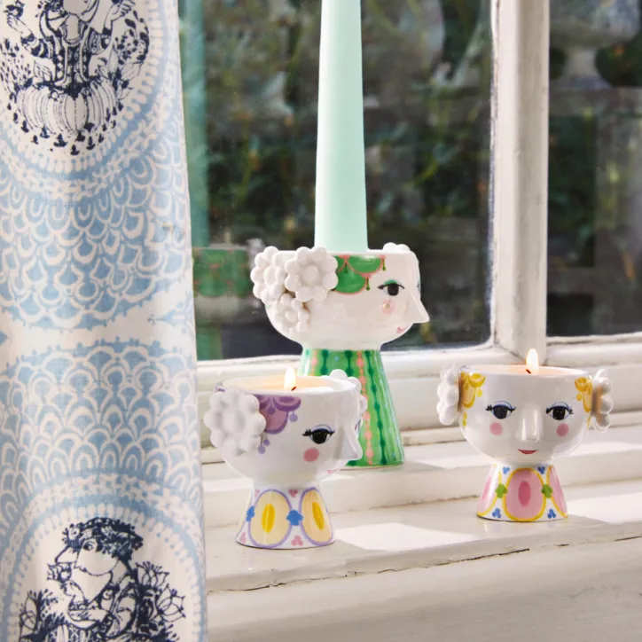 Fyrfadslysestager 6,5 cm 2 stk - 2