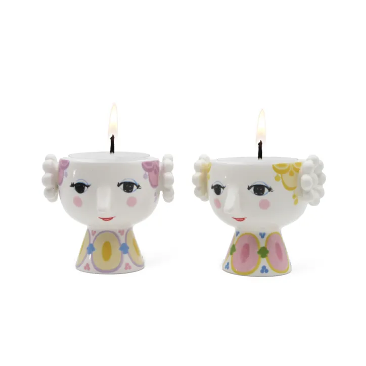 Fyrfadslysestager 6,5 cm 2 stk - 5