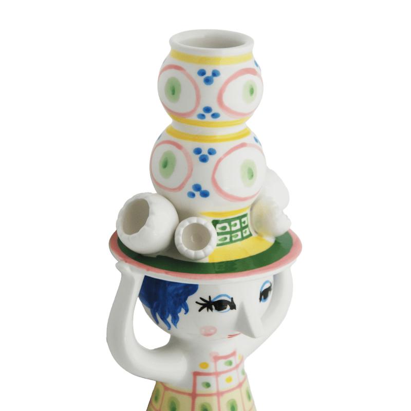 Lady with hat Lysestage H16 cm - 2