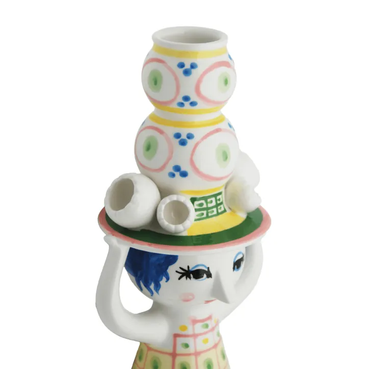 Lady with hat Lysestage H16 cm - 2