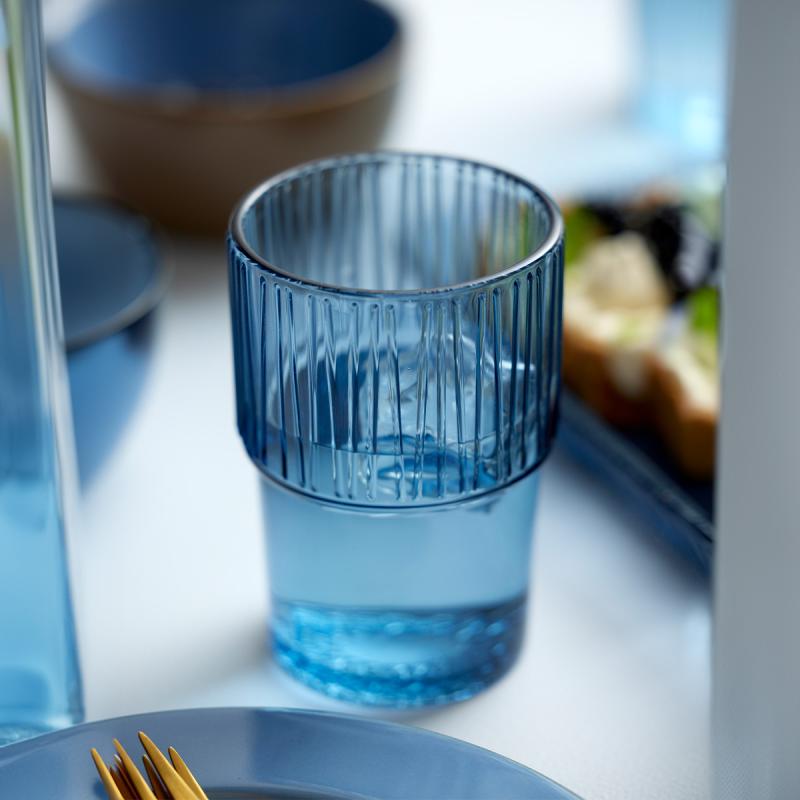 Kusintha Good Hope Caféglas 4 stk blå - 1