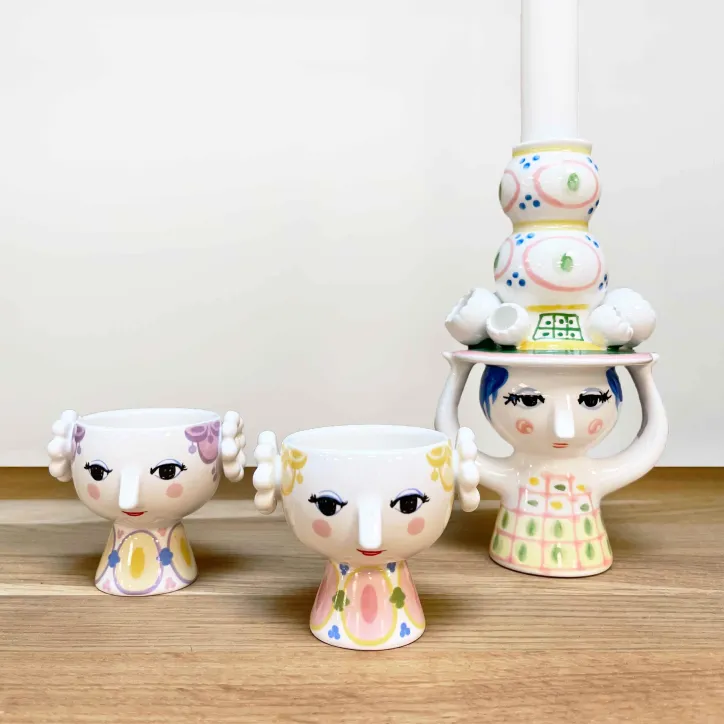 Lady with hat Lysestage og Eva Fyrfadsstager