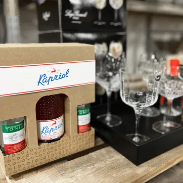 Kapriol Blood Orange og 8 stk Luigi Bormioli glas