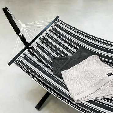 Tripoli hængekøje og Toscana plaid