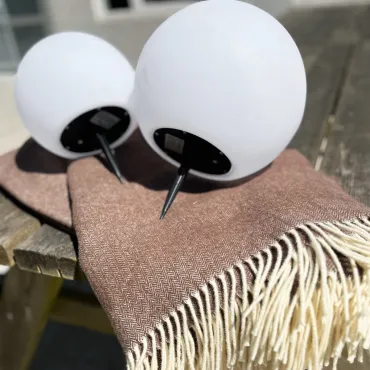 Lifton LED lamper og Georg Jensen Damask Chevron Merino uldplaid