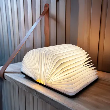 Forno natur træhylde og Mini Smart Book Light Walnut