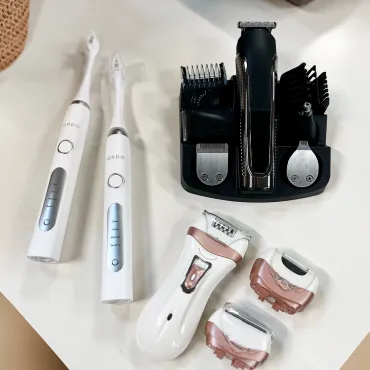3-i-1 Beauty Sæt, Hårtrimmersæt og 2 Ordo sonic+ eltandbørste