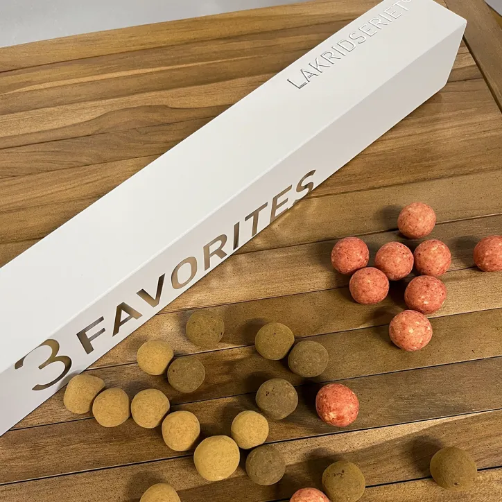 Three favorites Lakridseriet æske