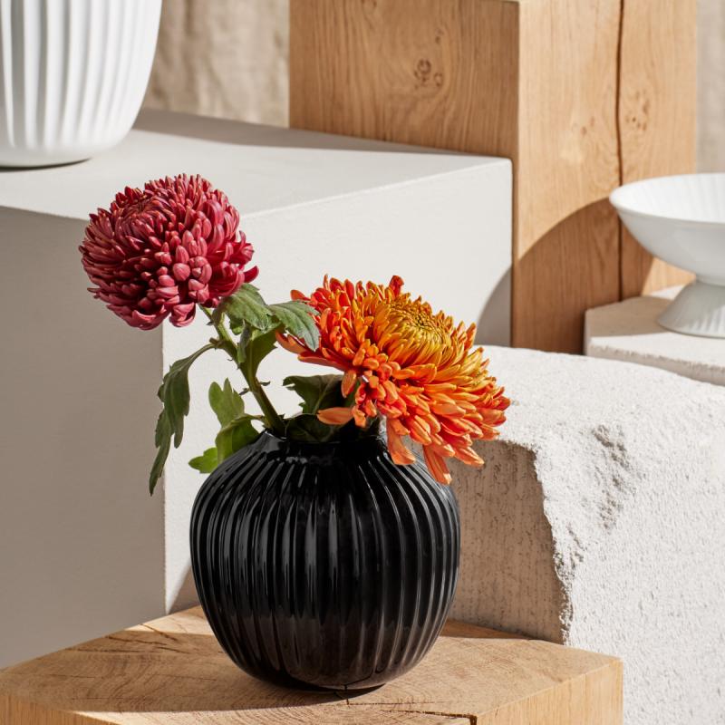 Kähler Hammershøi Vase H13 cm sort - 1