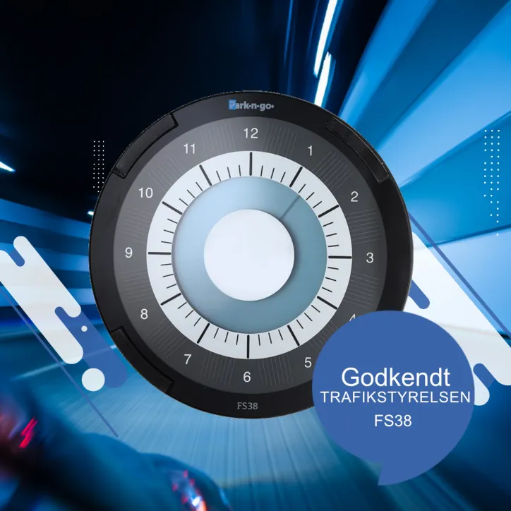 Parkngo Eco P-Skive Sort og Sølv