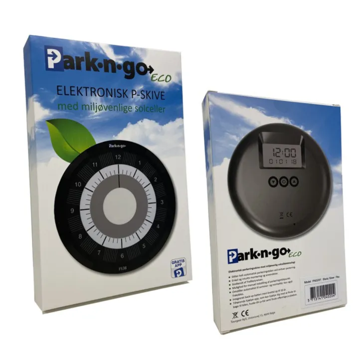 Parkngo Eco P-Skive Sort og Sølv