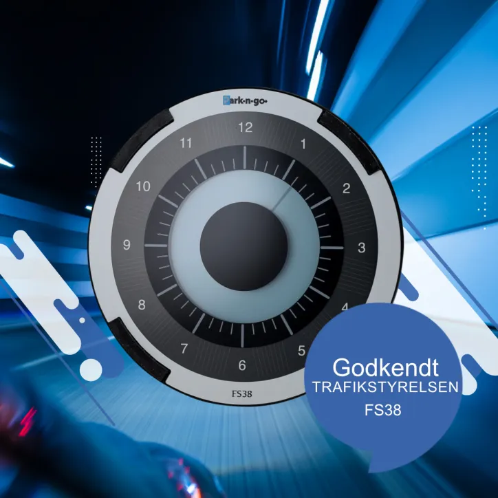 Tourgear - Parkngo - Eco P-Skive Sølv og Sort