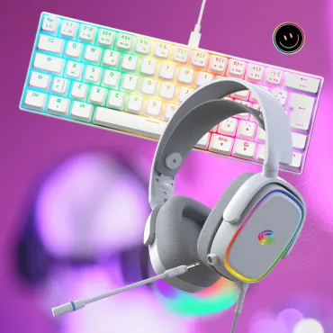 NOS C-450 RGB tastatur med gaming headset