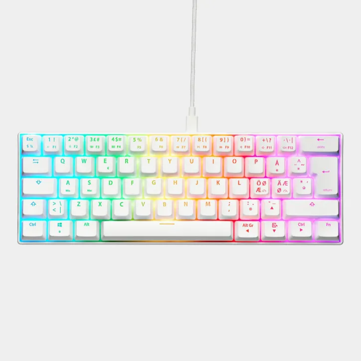 Mini PRO RGB Tastatur i hvid - 2