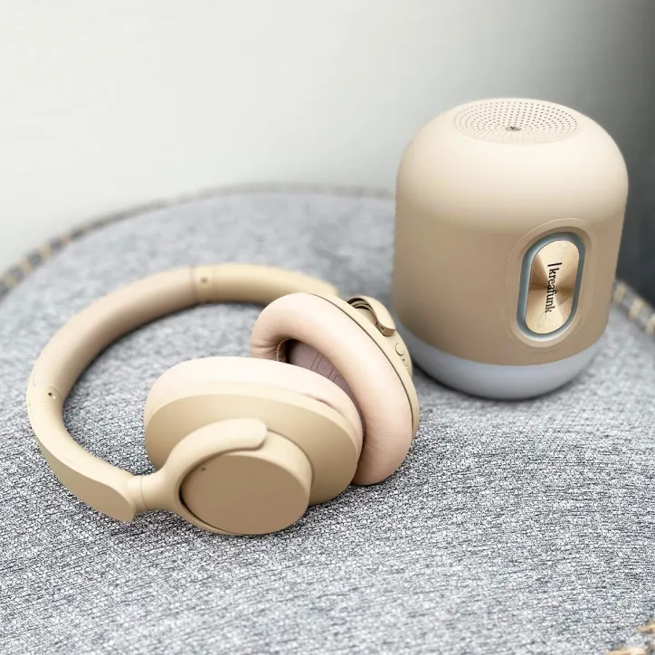 Kreafunk ANC høretelefoner og Glowie højtaler