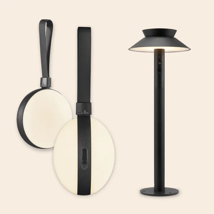 Justina Solar Havelampe med Bring To-Go lamper