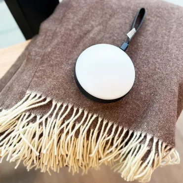 Eksklusiv Georg Jensen Damask plaid med To-Go lampe