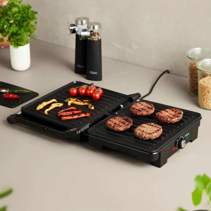 Panini grill og knivsæt - 2