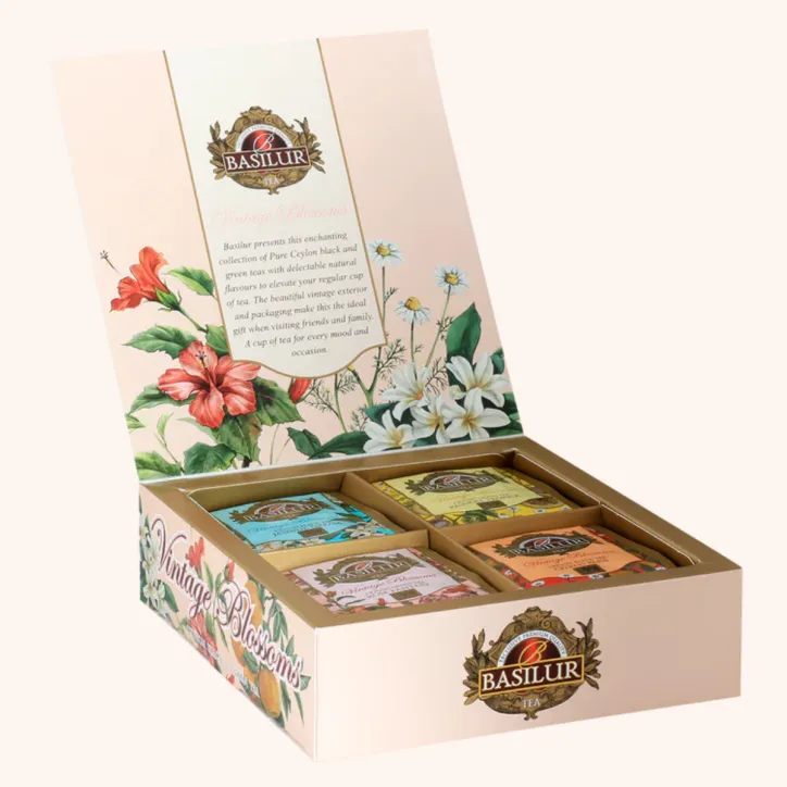 Royal Copenhagen Hvidriflet krus og Basilur te