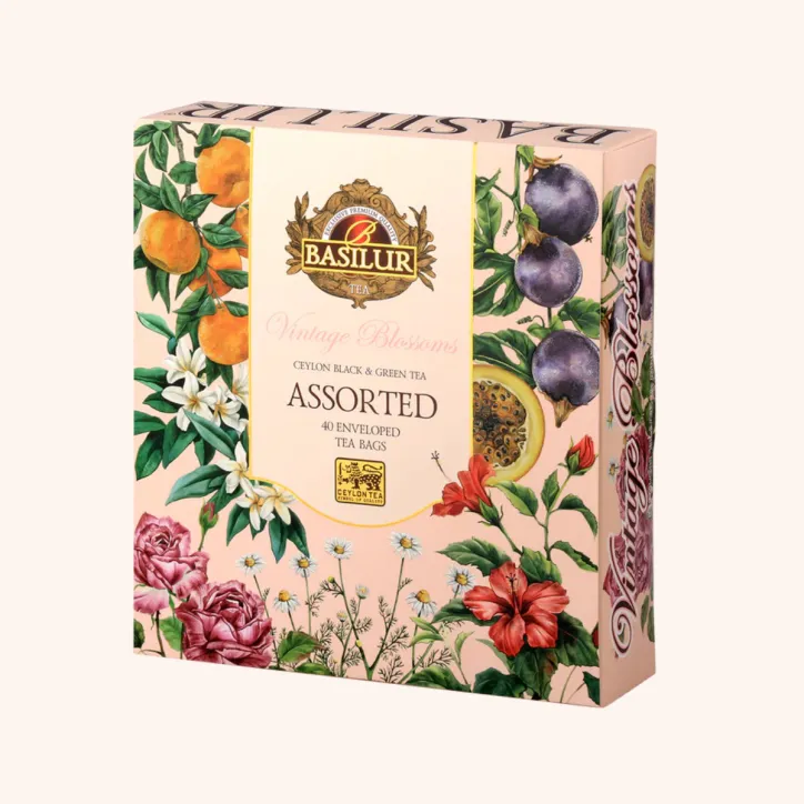 Royal Copenhagen Hvidriflet krus og Basilur te