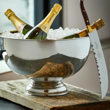 Champagnebowle/sabel & 1 flaske Ramanegra Extra Brut