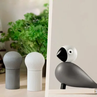 Kay Bojesen Sangfugl Ernst og Stelton salt/peber
