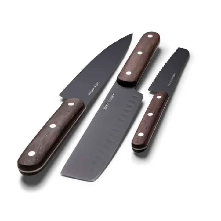 Grydesæt inkl. køkkentekstiler & knivsæt & skærebræt - 4