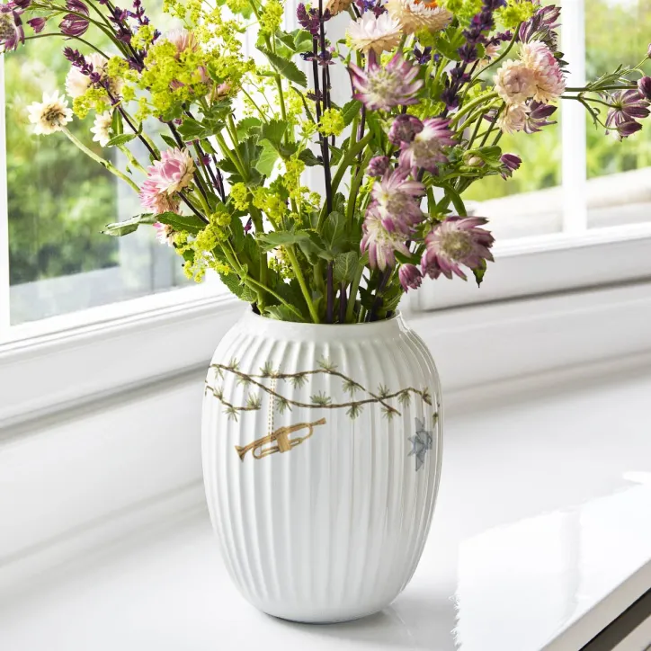 Georg Jensen Damask juledug og Kähler julevase