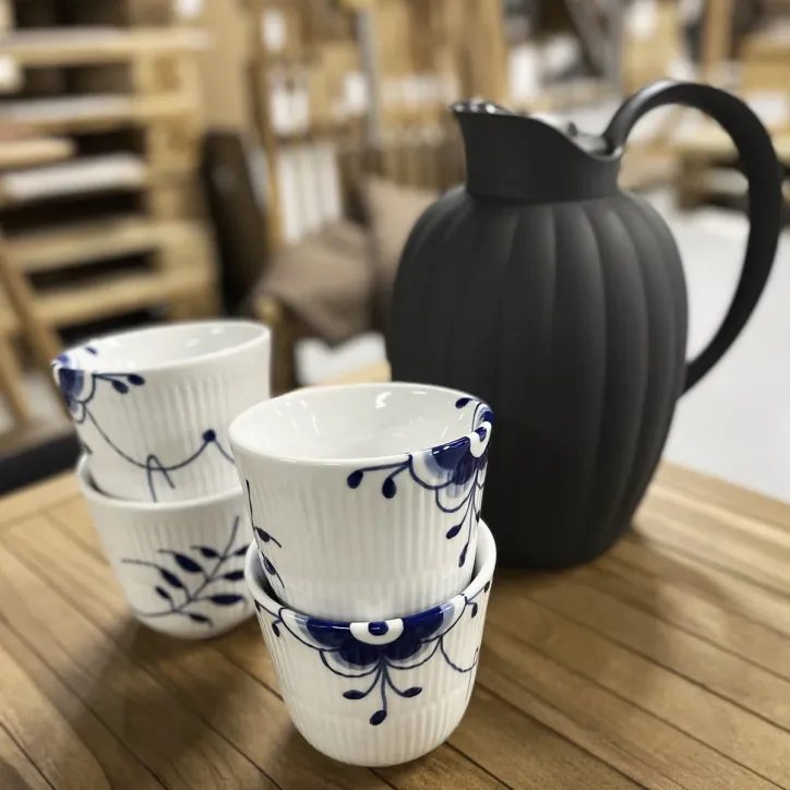 Georg Jensen termokande og Royal Copenhagen kopper