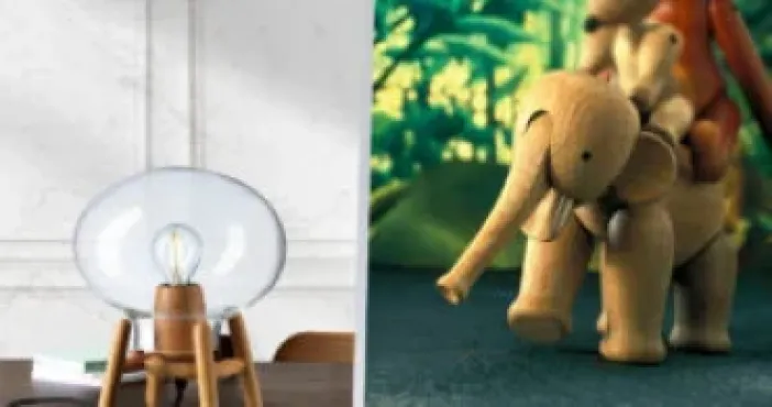 U4 HITI bordlampe &  elefant inkl. gravering