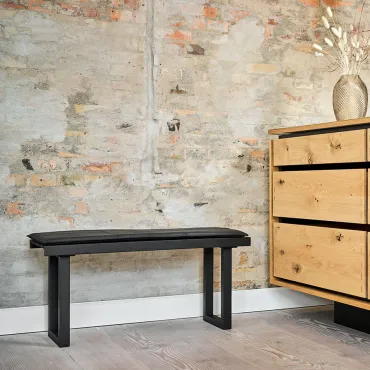 Senza bænk med hynde, Pier LED lampe og Horizon plaid