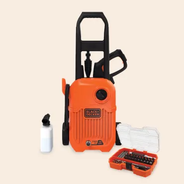 Black and Decker Kompakt højtryksrenser med bitssæt