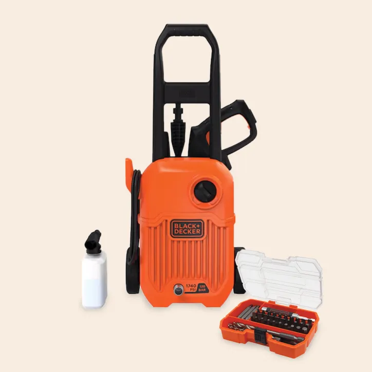 Black and Decker Kompakt højtryksrenser med bitssæt