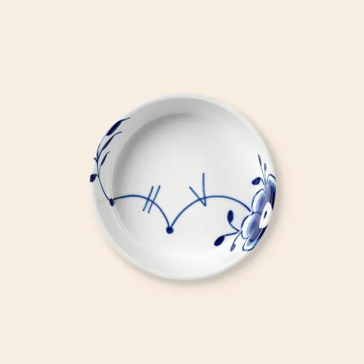 Royal Copenhagen Blå Mega Riflet  37 cm og 12,5 cm
