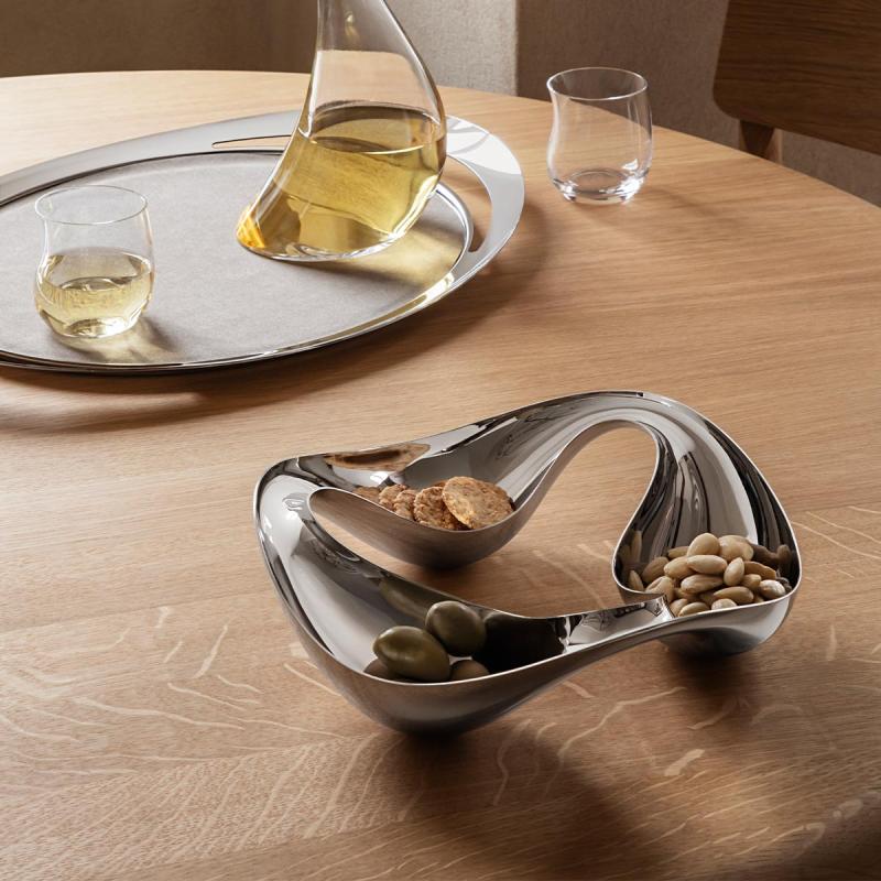 Koppel kande med gravering, lysestager og Cobra snackbowl - 1