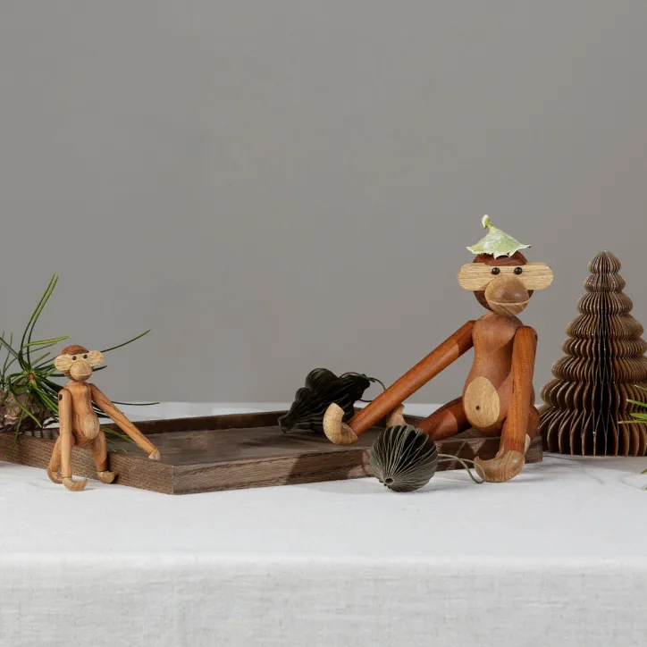 Kay Bojesen Abe mellem med gravering og mini