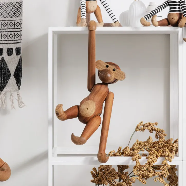 Kay Bojesen Abe mellem med gravering og mini