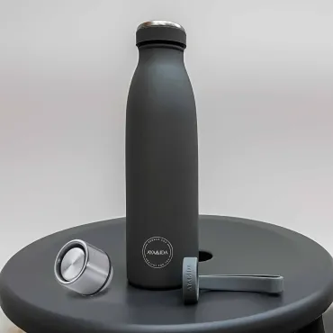 Termoflaske, sportslåg og bottle handle