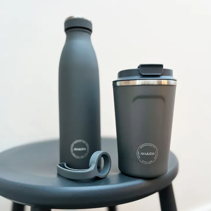 AYA&IDA Drikkeflaske 0,5l med termokop 0,38l