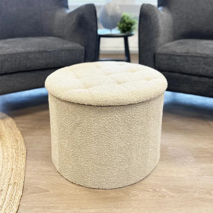 Turup puf med opbevaring samt plaider og sjovt spil - 3