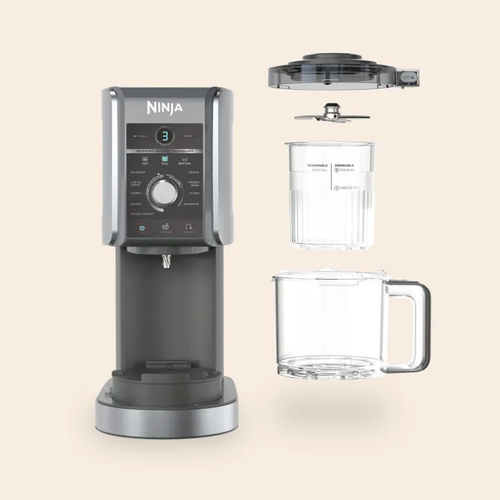 Ismaskine og blå mega riflet skåle - 4