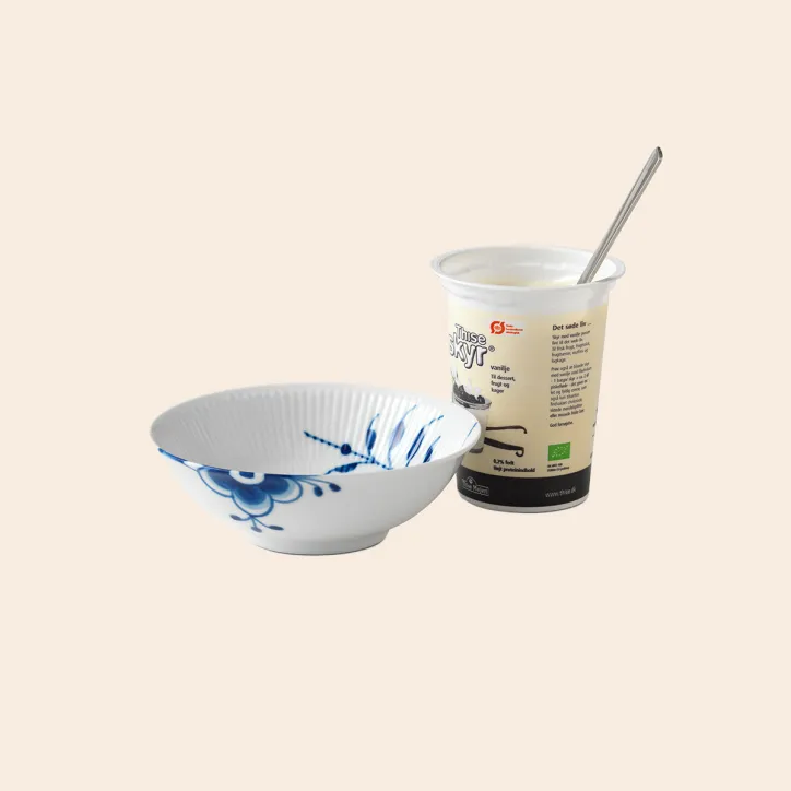 Ismaskine og blå mega riflet skåle - 5