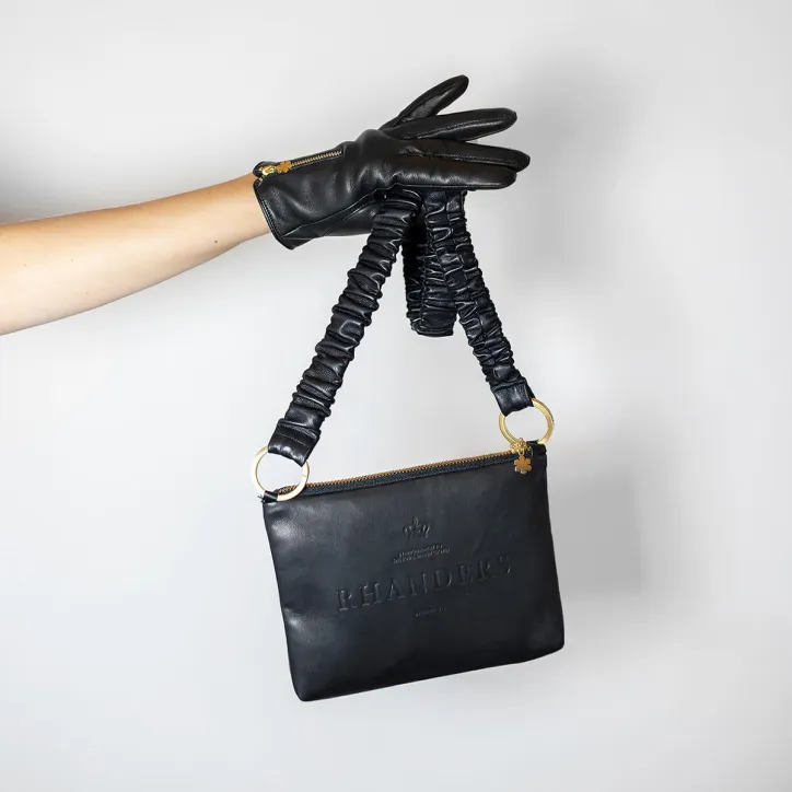 Arabella handsker, læder shopper, Athena silketørklæde, Praque tørklæde og Festina dameur - 2