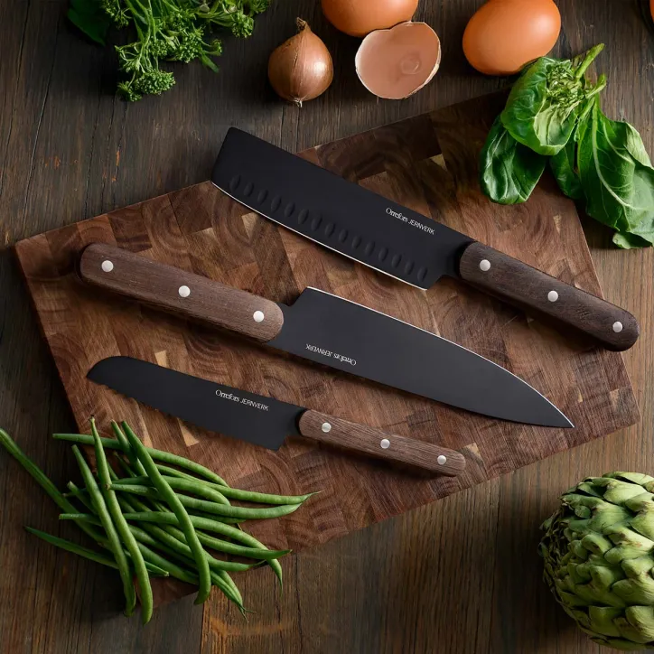 Piccolo gasgrill, 3 stk Orrefors kinve og skærebræt - 5